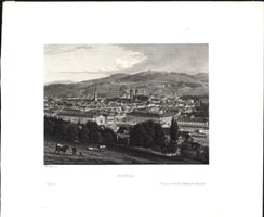 St. Gallen Stahlstich von Heisinger