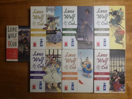 Lone wulf an cub Ōkami Manga Comic Kozure Koike Band 1-7