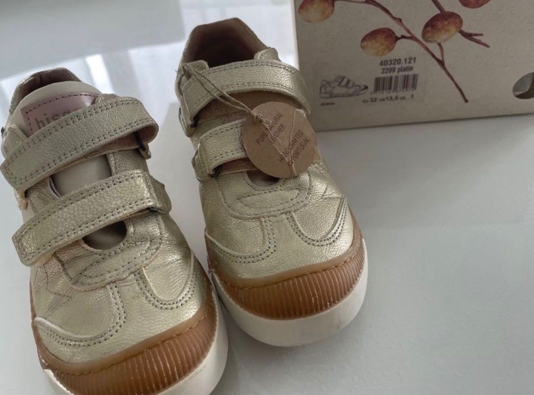 Bisgaard Scarpe per ragazzi: Bisgaard Mädchen Sneakers Gr. 32 Gold Leder – Nuovo (secondo la descrizione) da Freidorf TG venduto da nad_fxh7 2