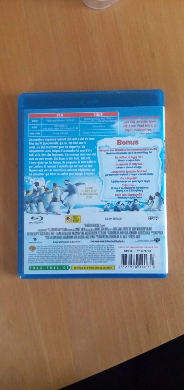 Tutti i DVDs: Blu-ray HAPPY FEET – Usato da Porrentruy venduto da tupatup 1
