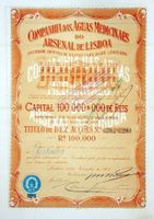 Cia. das Aguas Medicinaes do Arsenal de Lisboa SA - 1907