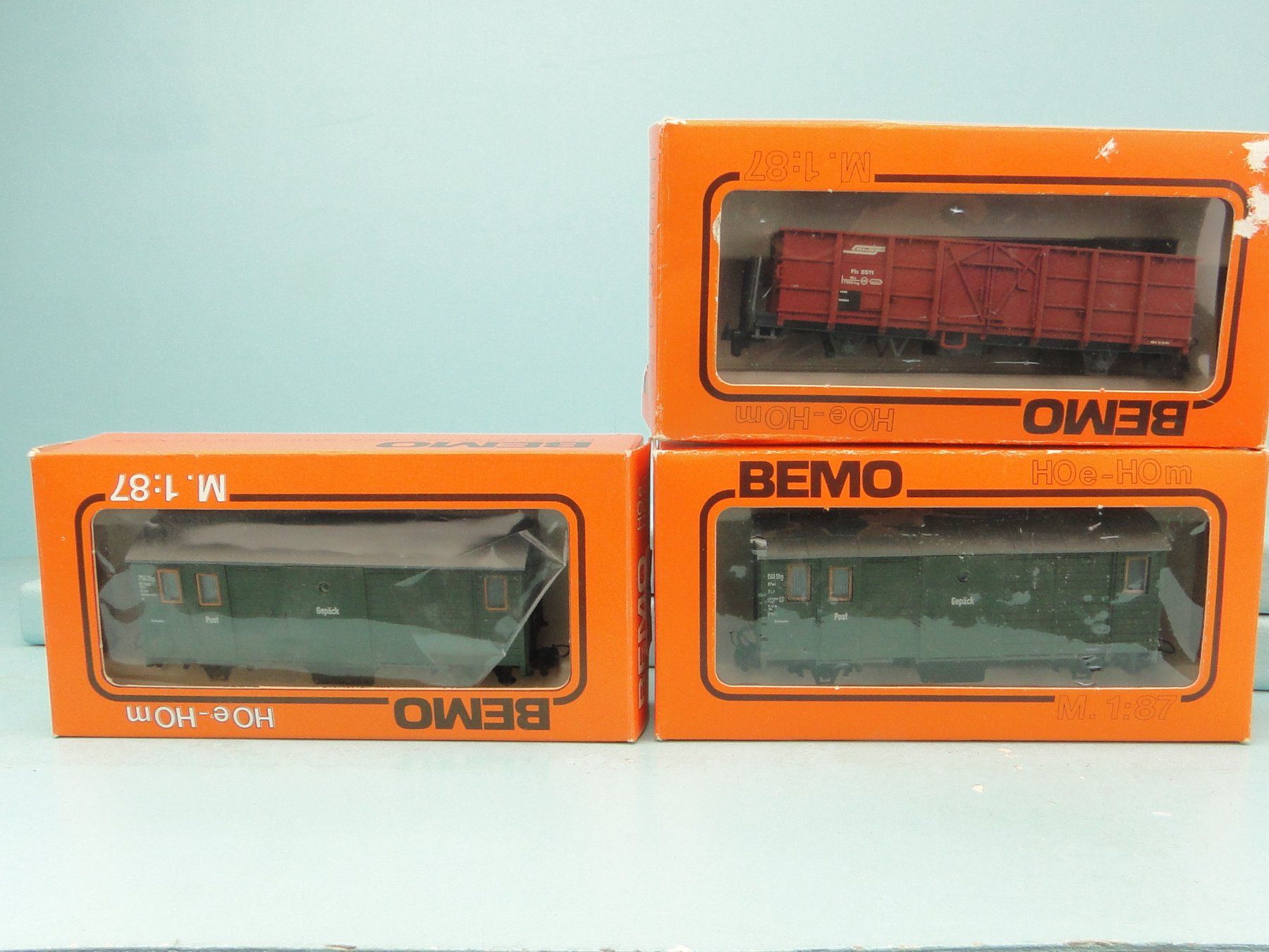 Bemo Modelleisenbahnen: Bemo 3 X Güterwagen ohne Räder – Gebraucht aus Bülach von cann11 1
