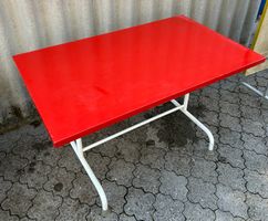 Schaffner Vintage Gartentisch – wunderschönes Rot