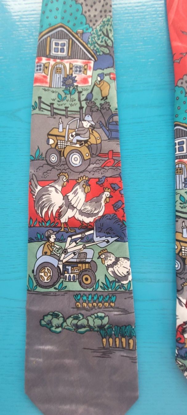 Krawatten: Kravatte Bauernhof – Neu und originalverpackt aus SCHÜBELBACH von CoKaHa 1