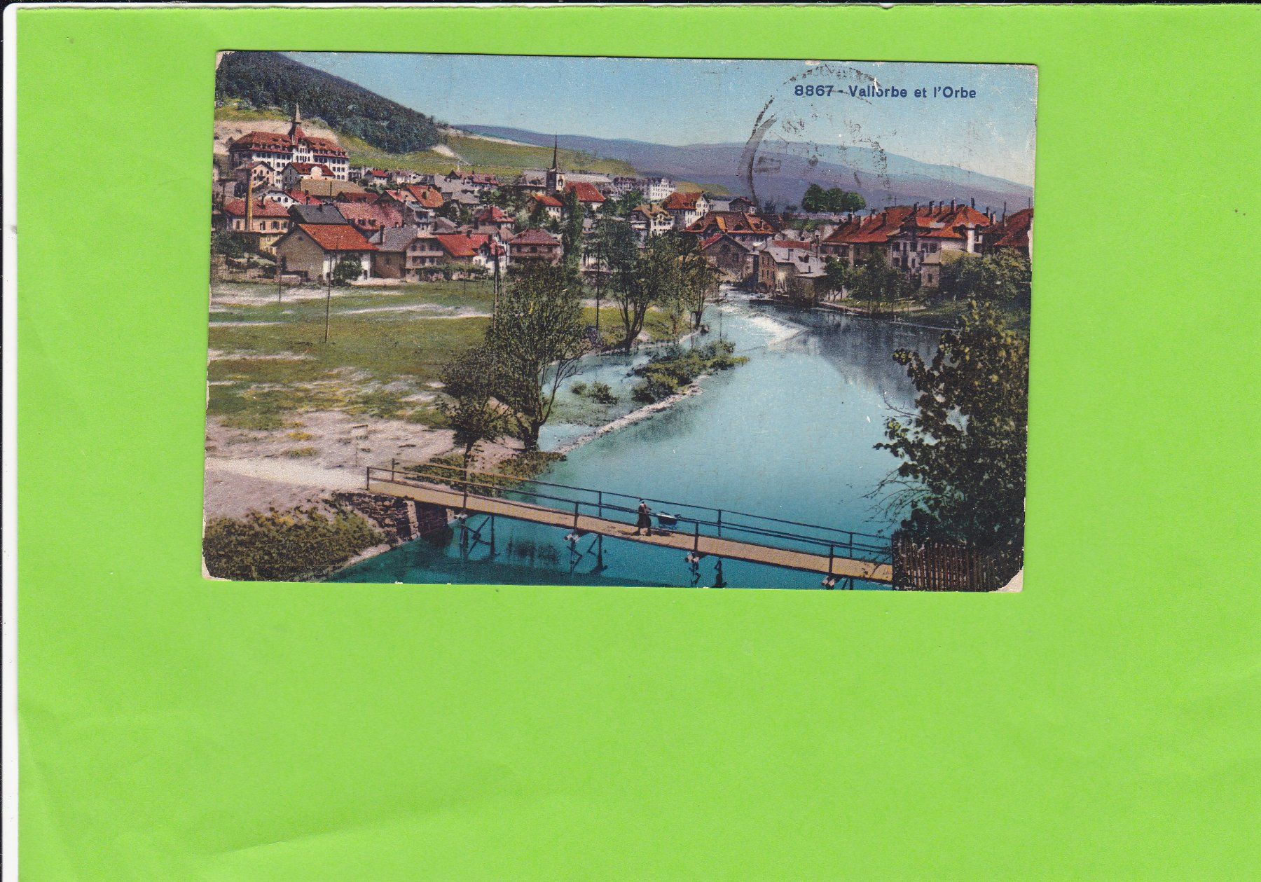 Cartoline postali: Vallorbe et l'Orbe – Usato da St. Peterzell venduto da neckertal
