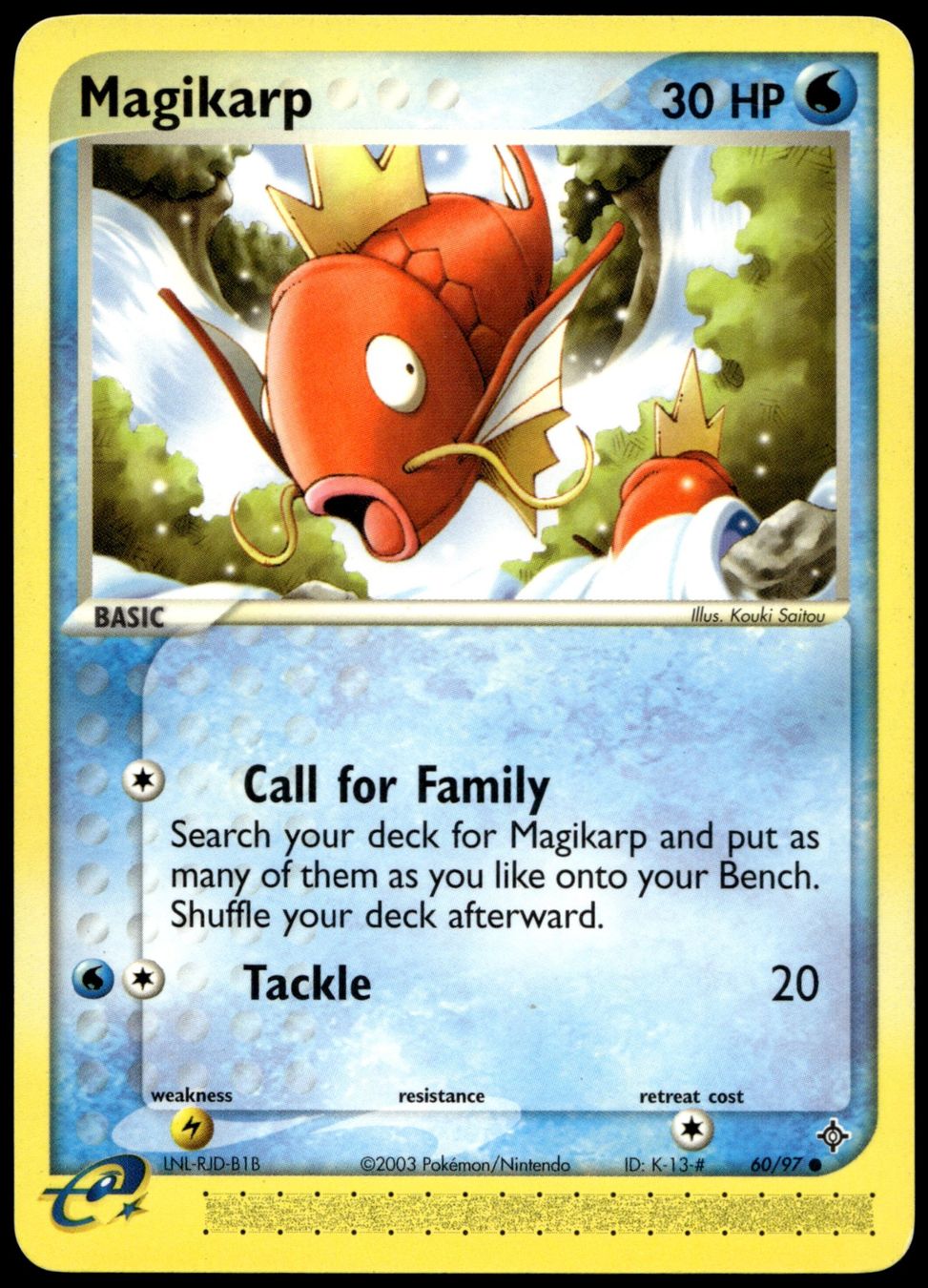 Pokémon Carte collezionabili: Magikarp 60/97 Pokémon EX Dragon – Usato da Uster venduto da Madame_Cards