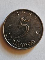 Pièce 5 centimes 1963 République française