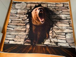 Jersey Stoff Panel Bär (134 X 141)