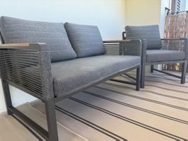 Garten Loungesofa und Loungesessel