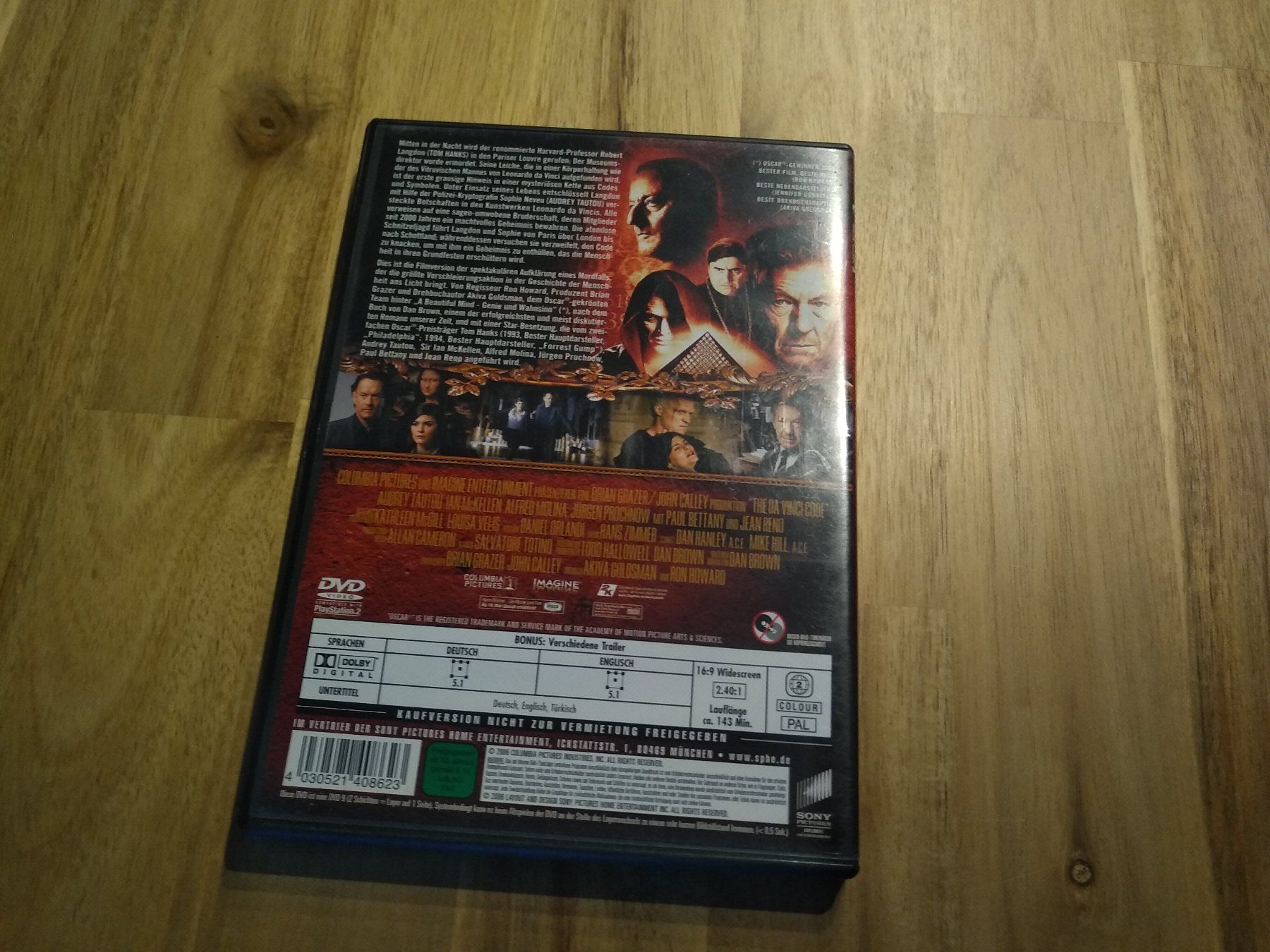 Tous les DVDs: The Da Vinci Code - Sakrileg – D'occasion à Olten par prusik02 2