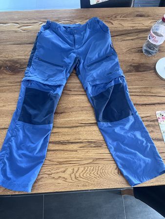 Wanderhose Trollkids Gr 152 blau mit Zip
