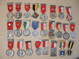 Lot Schweizer Schützenfest Auszeichnung  Medaille Kranz (16)