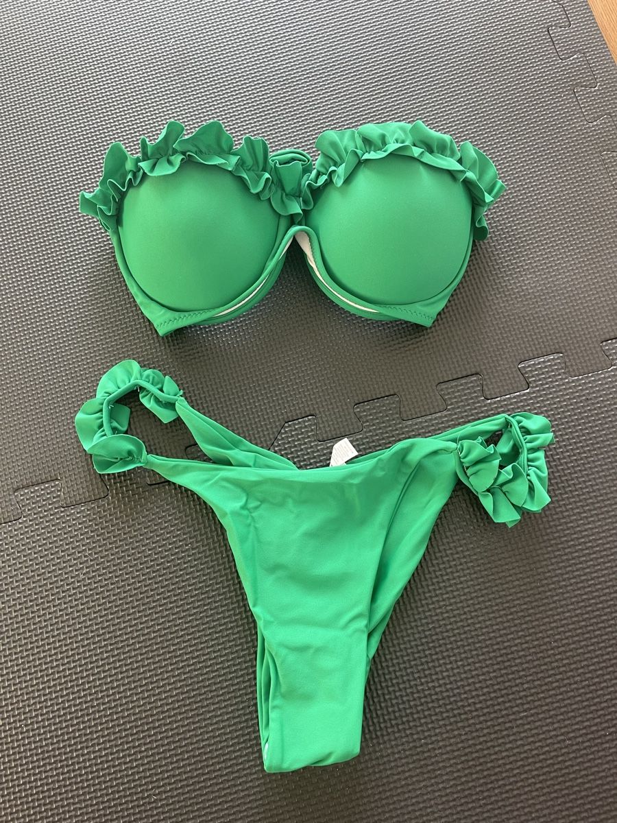 Costumi da bagno & Bikini: Wunderschönes Grünes Bikini trägerlos Gr S – Nuovo e nell'imballaggio originale da Bassersdorf venduto da Sandy456 2
