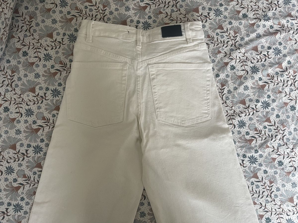 Maje Jeans: Maje - Wide Leg Jeans - Ecru – Nuovo (secondo la descrizione) da Bern venduto da zoe_g6g6 4