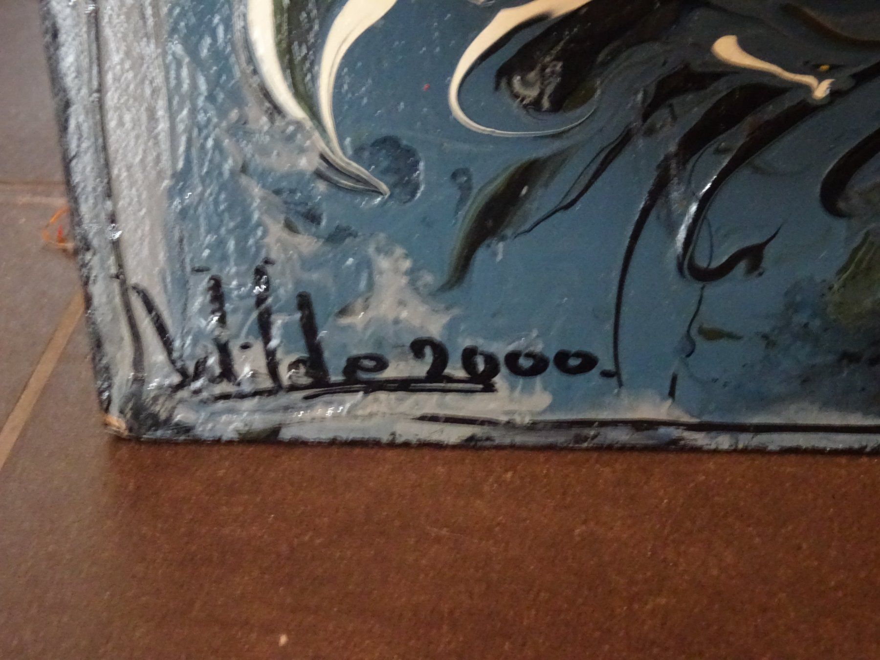 Dipinti: Abstraktes Blumenstillleben Gemälde, Acryl, Orig. Wilde 2000 – Usato da Zürich venduto da Connie8 4