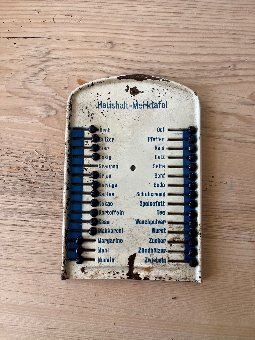 Insegne: Antike Haushalts-Merktafel – Usato da Ottikon venduto da san_w99n 1