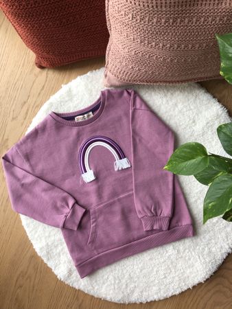 Mädchen Sweatshirt mit Regenbogen 🌈 Gr. 122 *NEU