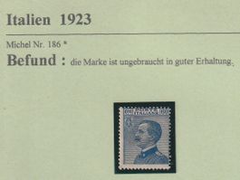 Italien-  1923 , Nr.186 ungebraucht *
