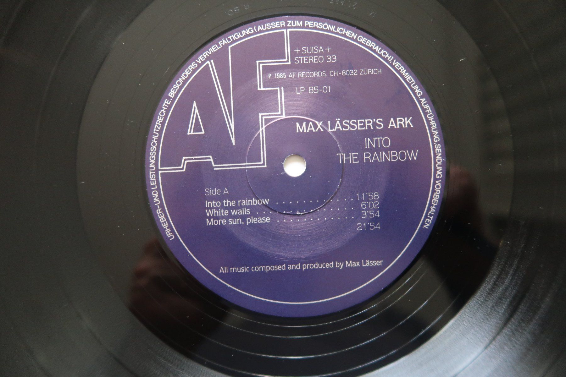 Dischi in vinile: MAX LÄSSER'S ARK - INTO THE RAINBOW - VINYL LP – Usato da Basel venduto da Patiscat 2