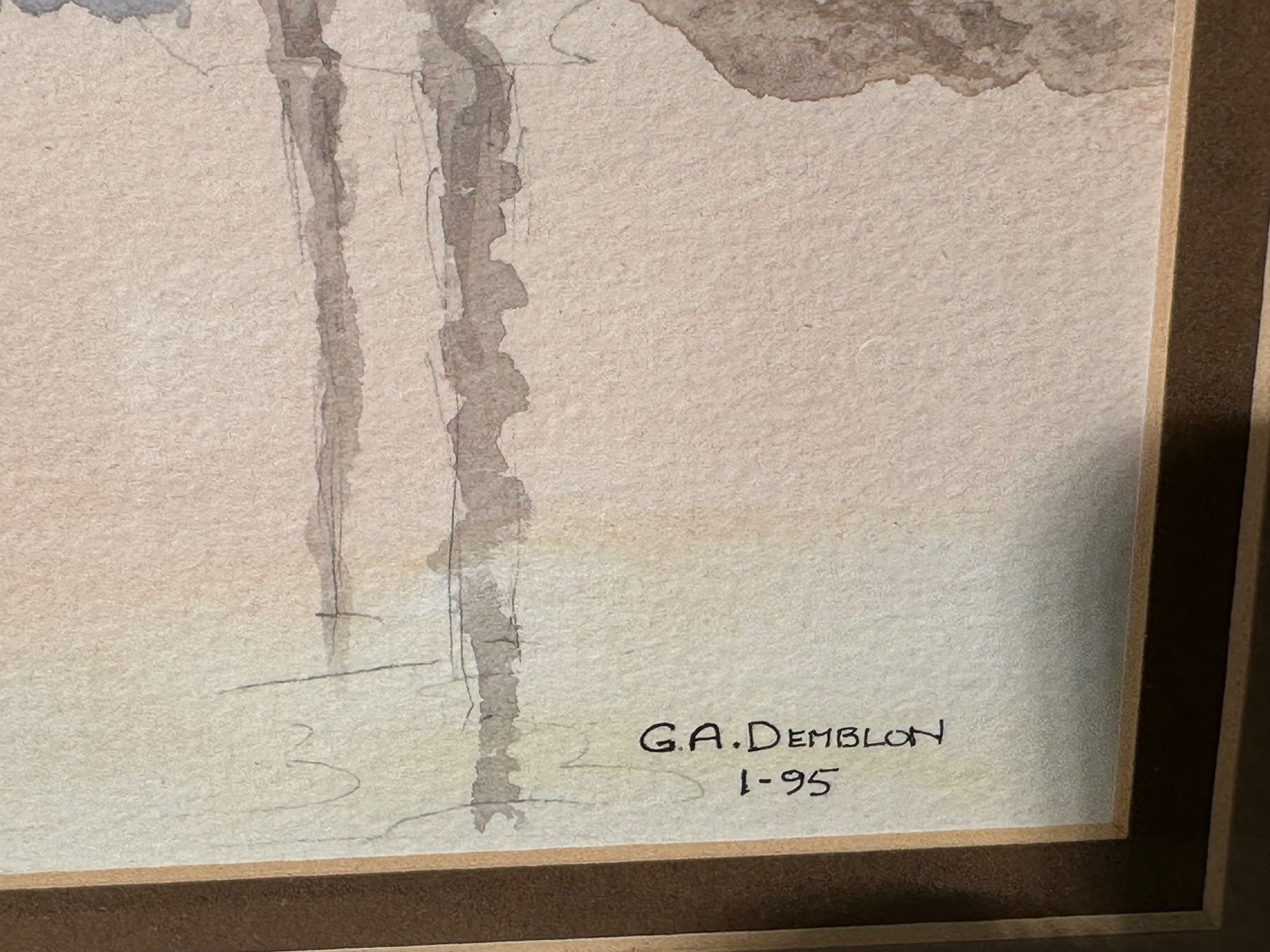 Dipinti: Belle aquarelle signée GA.Demblon – Usato da Lausanne venduto da artnouveau04 1