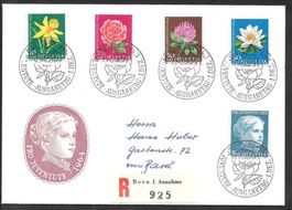 FDC Pro Juventute Serie 1964 J205 - J209 ET Bern 1.12.1964