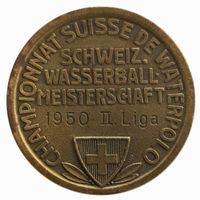 Medaille Sport 1950 Schweiz. Wasserball Meisterschaft