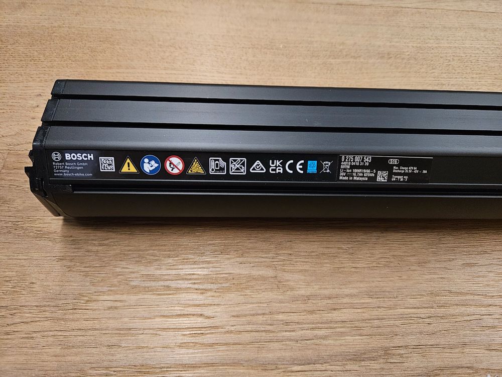 Bosch Powertube 625 wh horizontal bbp290 neu 275 007 543 (Neuf