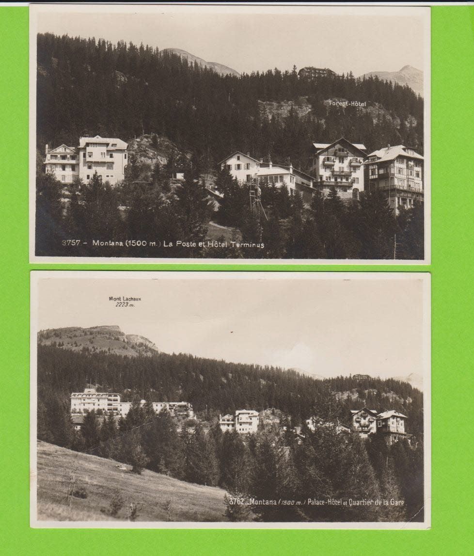 Ansichtskarten: Montana  -  2 alte Ansichtskarten – Gebraucht aus Vitznau von Ropaku