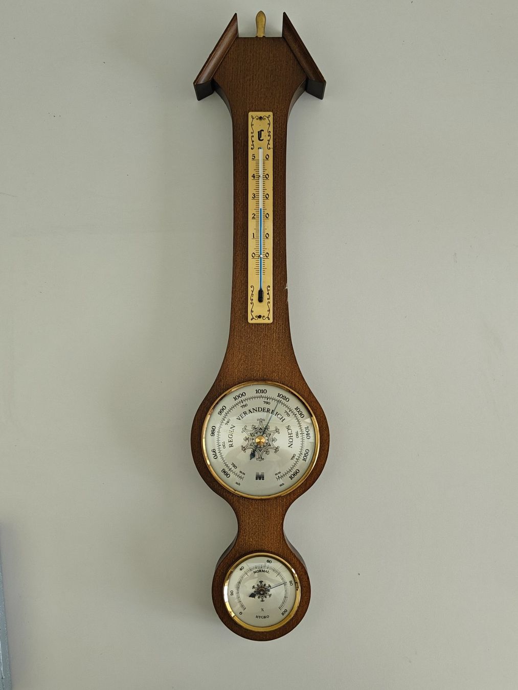 Altri elettrodomestici e apparecchi d’epoca: Wetterstation Holz - Barometer Hygrometer Thermometer – Usato da Birr venduto da DisDas