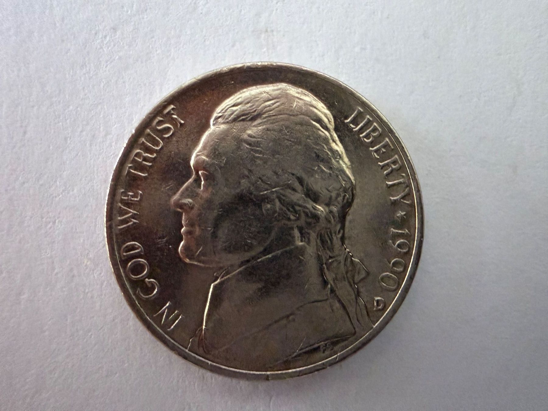 Alle Münzen: Five Cents Münze 1990-D – Gebraucht aus Uster von elcapo03