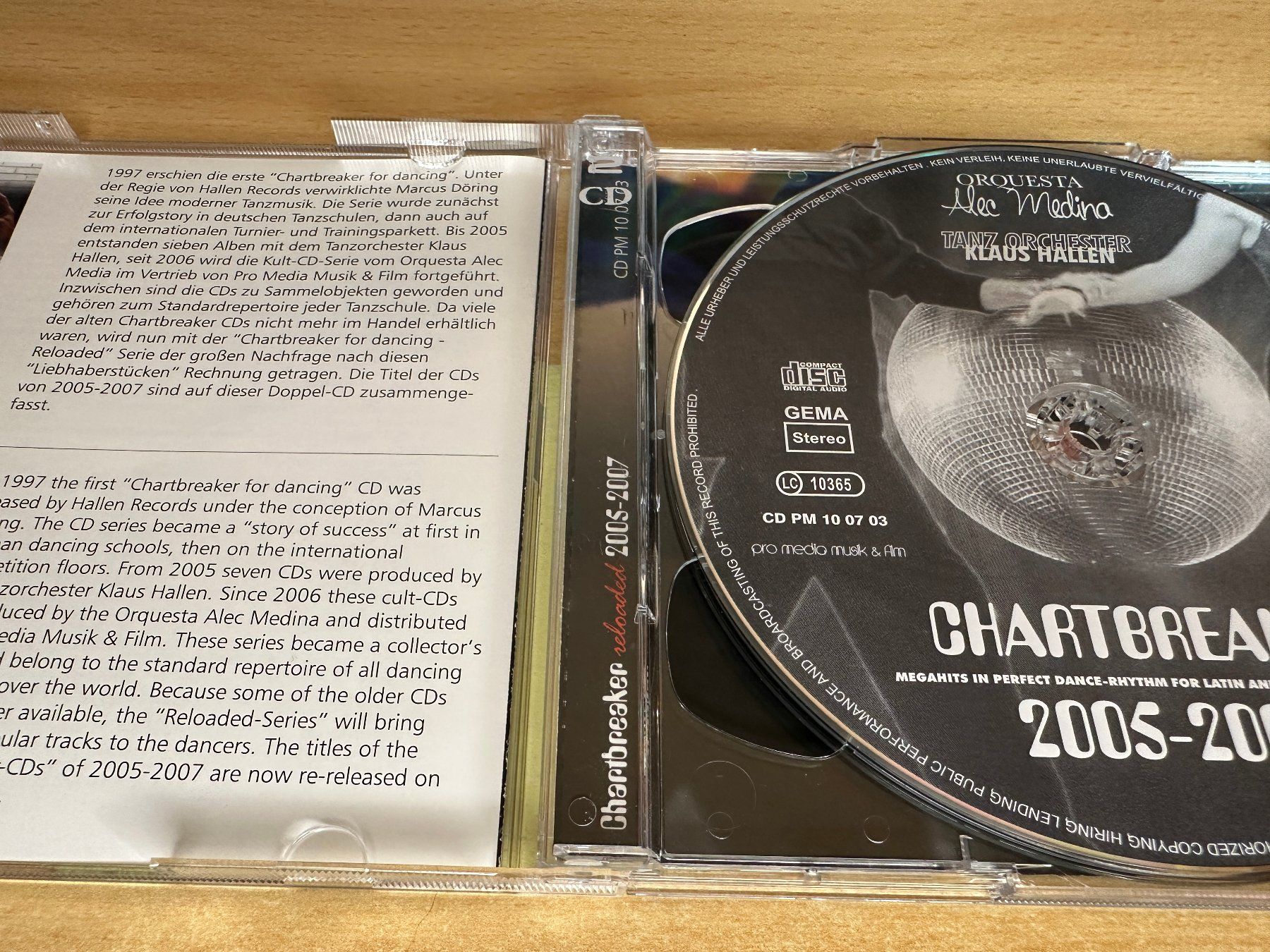 CD: T8 Various - Chartbreaker For Dancing Reloaded 2005-2007 – Usato da Rikon im Tösstal venduto da Alpenmutz 2