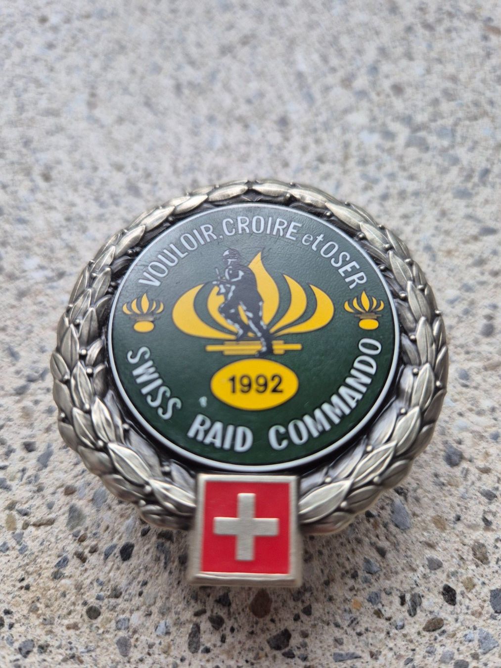 Schweizer Armee Placchette & Badge: *** Beretemblem Swiss Raid Commando 1992 RARE *** – Nuovo (secondo la descrizione) da Riedholz venduto da fr_sIruP 1