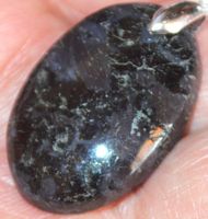 Anhänger L-4152 – Gabbro Jasper 28x19mm