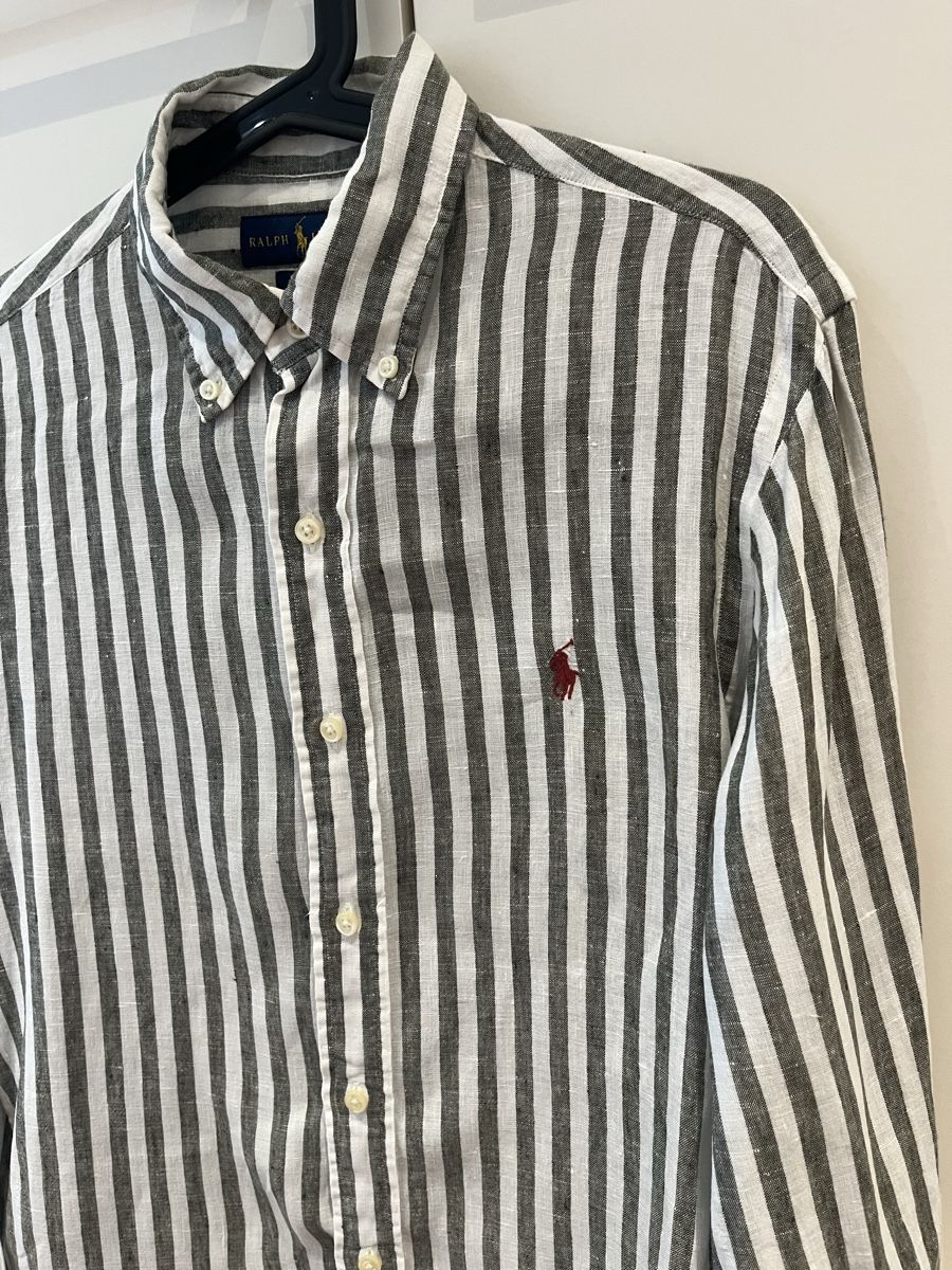 Ralph Lauren Chemises: Ralph Lauren Leinenhemd Olive – D'occasion à Sursee par dok_bz9b 1