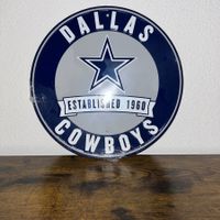 🏈 NFL Dallas Cowboys Schild (Ø 30cm) (Lizenziert & OVP)
