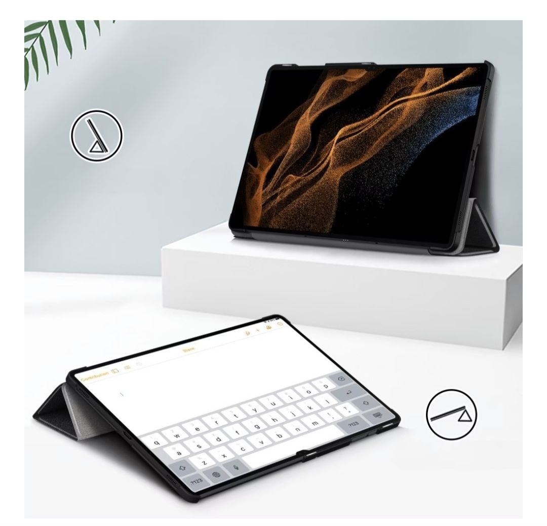 Samsung Covers & Borse: Galaxy Tab S9 Ultra - Tri-fold Smart Case black, new – Nuovo (secondo la descrizione) da Delémont venduto da blabla90