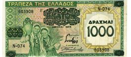 Griechenland 1000 Drachmai 1939 P-111a VZ