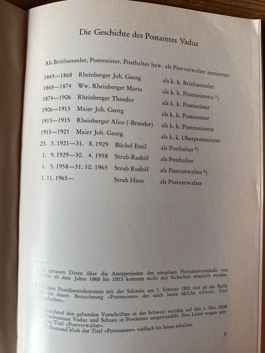 Libri: Geschichte Postamt Vaduz FL – Usato da Berschis venduto da Vild1 1