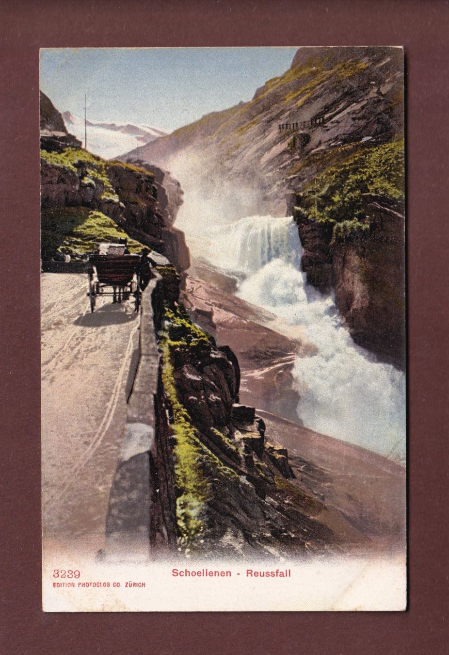Cartes postales: SCHÖLLENEN - Reussfall - Kutsche – D'occasion à Pully par nicecards-shop