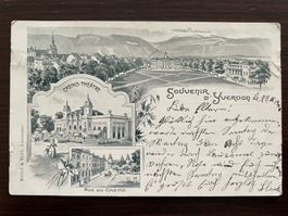 SOUVENIR D'YVERDON Litho, Casino-Théatre, Rue du Casino 1900