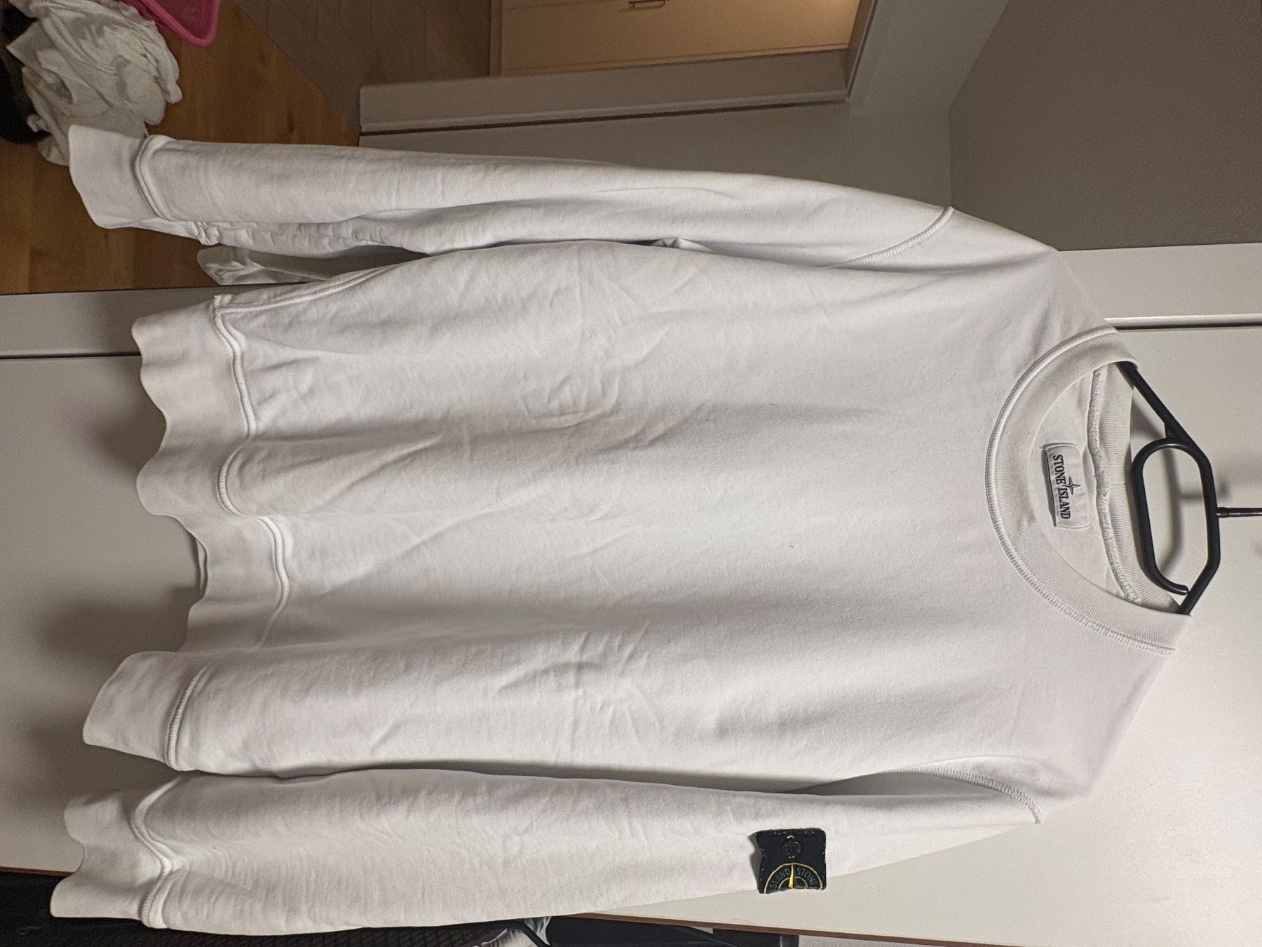 Stone Island Maglioni & Felpe: Stone Island Pullover weiss Grösse L guter Zustand – Usato da Müntschemier venduto da sra_8wph