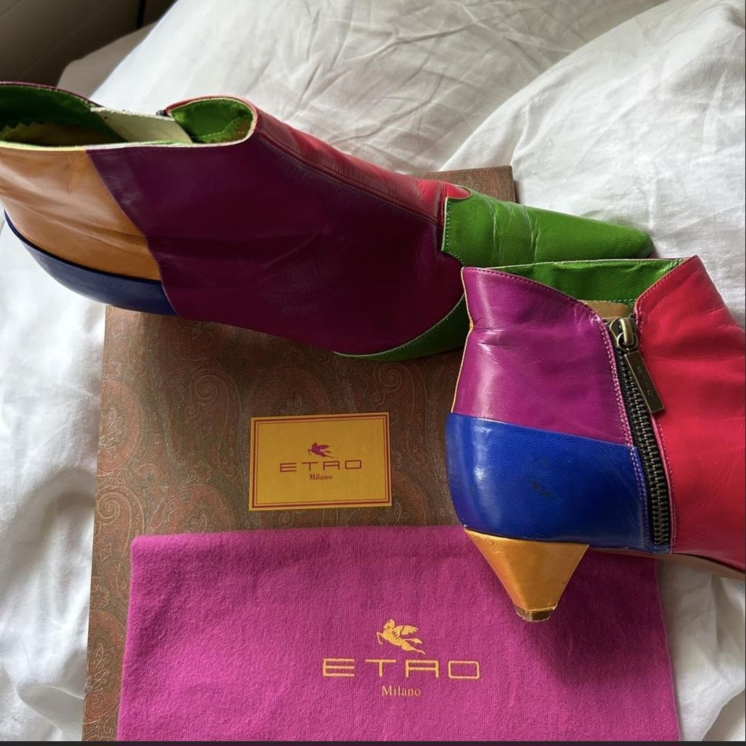 Etro Scarpe da donna: Bottines ETRO cuir multicolore pointure 38  – Usato da Aubonne venduto da erinrose