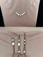 Schmuck-Set mit Perlen und Zirkonia Nr. 40