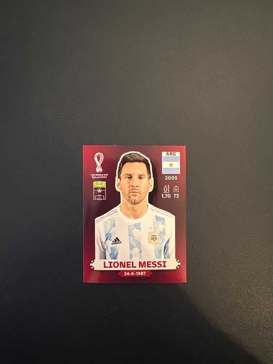2022 Panini WM Lionel Messi Sticker (Gebraucht) in Gränichen für CHF 5 ...