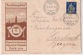 Y99) ) Ausstellungsbrief Bern 1914, sehe Scan