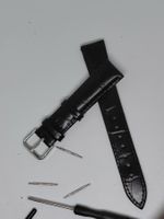 Bracelet de montre en cuir de veau souple 20 mm  unisex