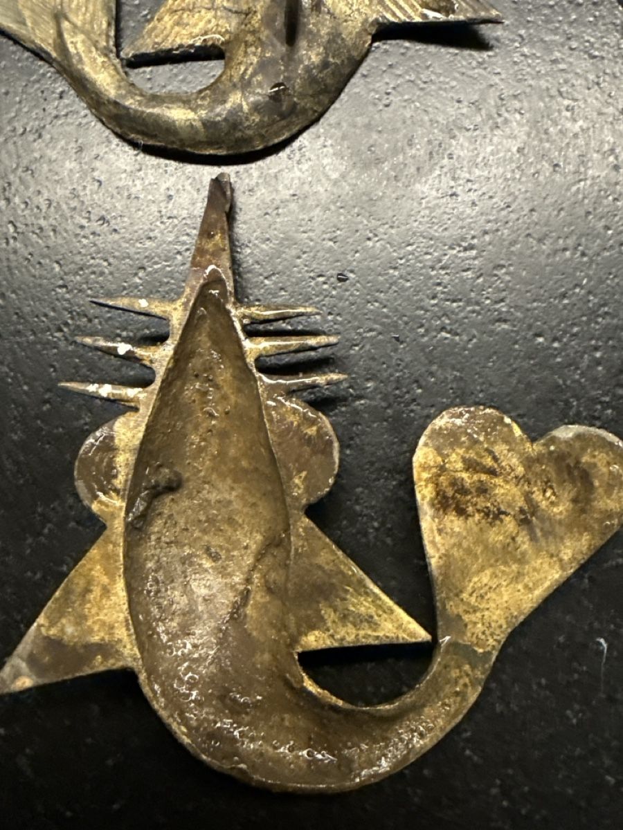 Statuette: 6 Ashanti Goldgewichte aus Messing – Usato da zürich venduto da Saemi27 3