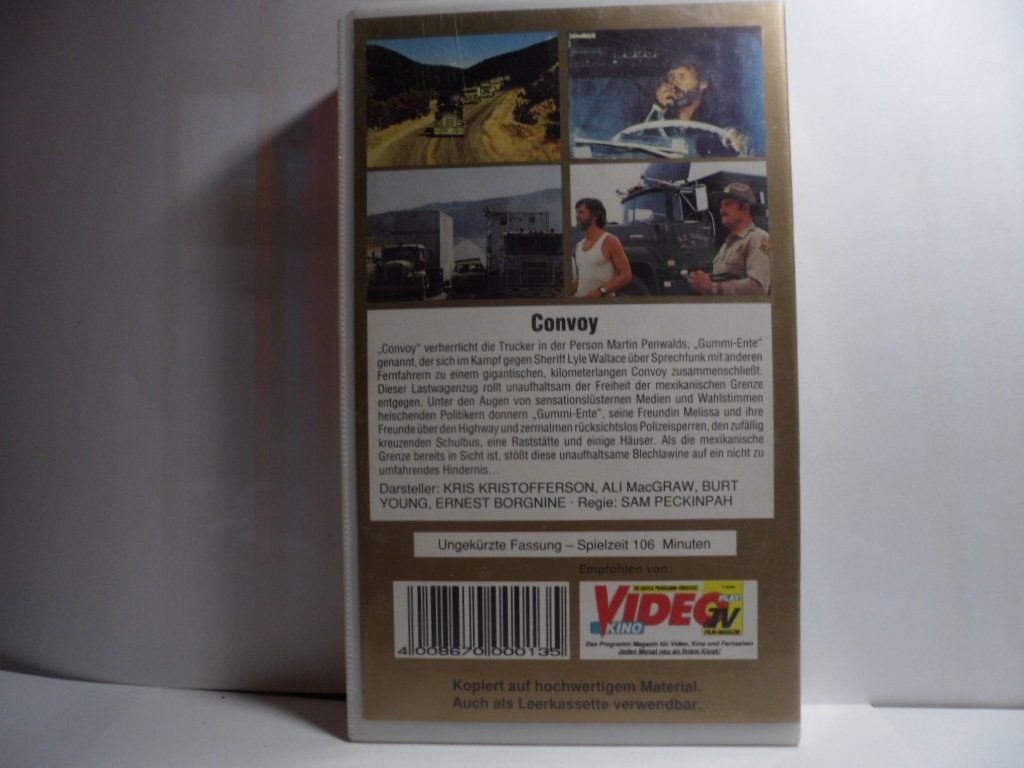 Tutti i VHS: VHS   Kris Kristoffers Mac Graw    CONVOY  TRUCKER ACTION – Nuovo (secondo la descrizione) da Langnau i. E. venduto da mar_hw58 1
