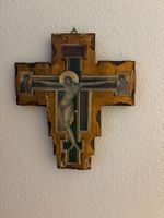 Holzkreuz mit Ikonenmalerei gebraucht