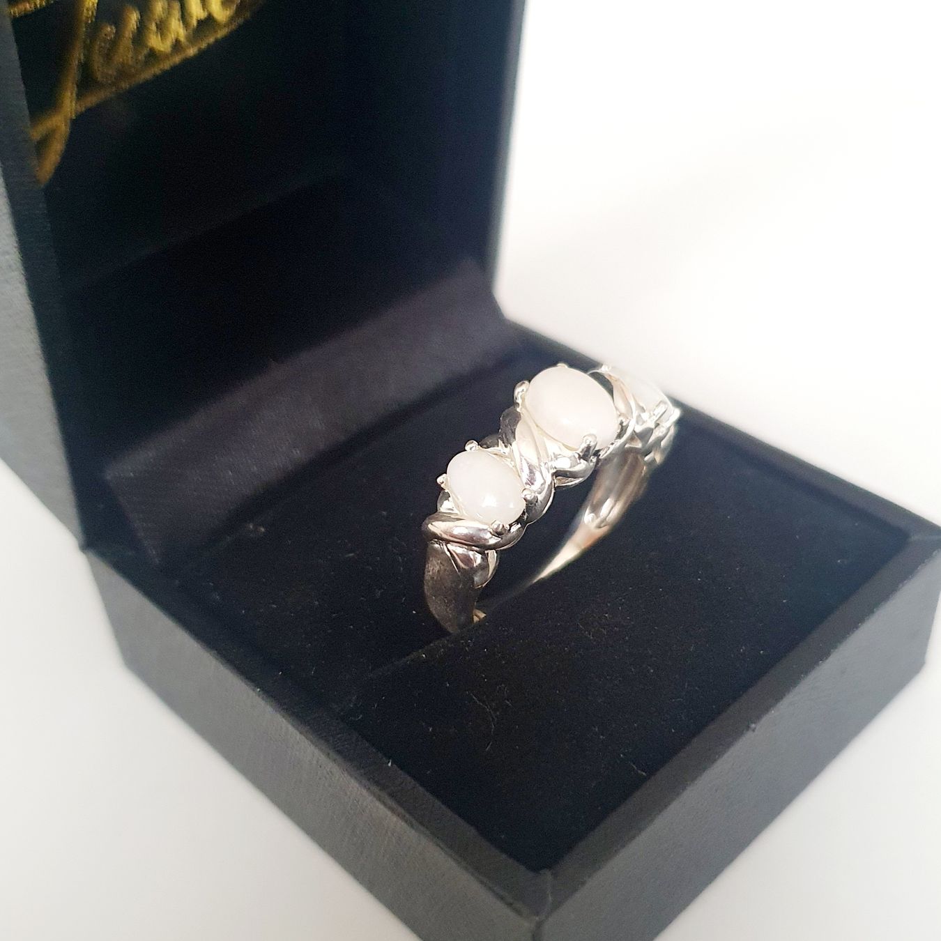 Anelli: Weisser Opal Ring, 925 Silber, Gr. 17.2 mm – Usato da Kreuzlingen venduto da Wunderkiste123 9